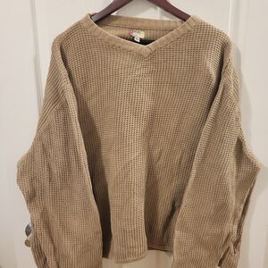 Men's Tan Sweater Red Tag